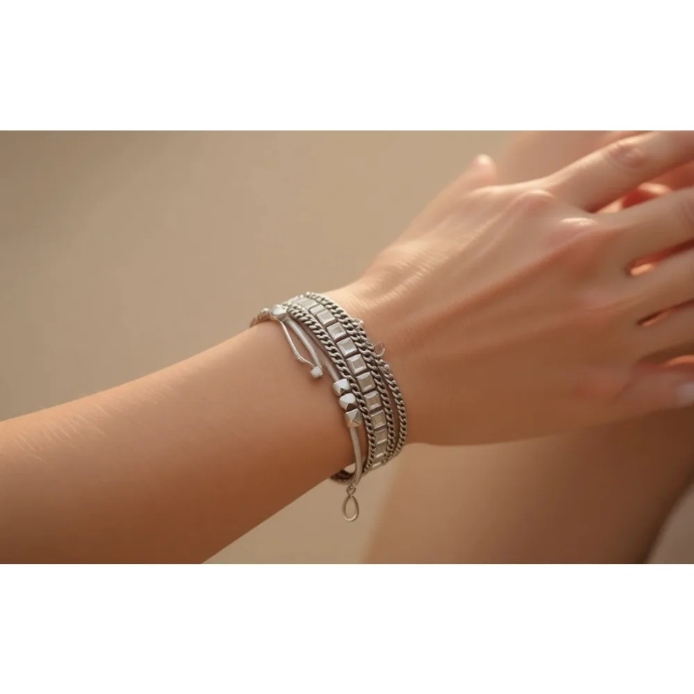 

Многослойный браслет из хрустальных бусин для женщин, украшение в стиле бохо с леопардовым принтом