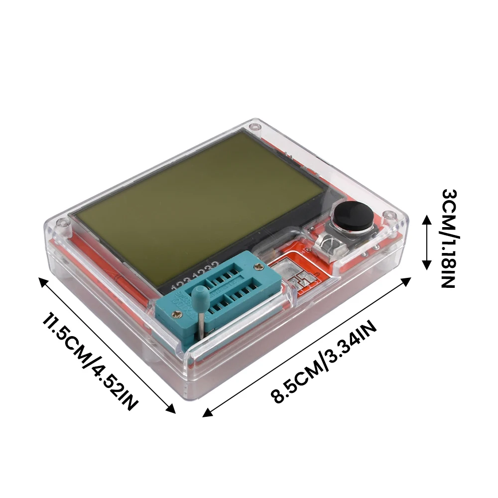 LCR-T10H TFT LCD Multimeter Transistor Tester Colorful Display For Diode Triode MOS/PNP/NPN Capacitor Resistor Transistor