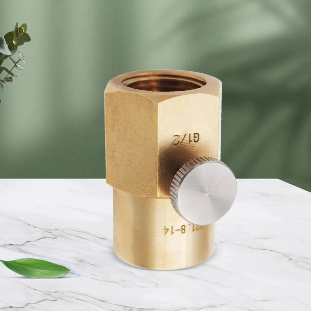 Cylinder Refill Adapter Quick Connect Homemade Beer Barrel Regulator Leakproof CO2 Soda Water Adapter Converter for Soda Bottle