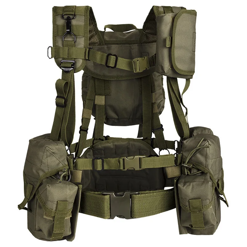 Multi-Pocket Multi-functional Adjustable Chest Rig MOLLE Combat Outdoor Trekking Hunting Hiking 3D Rucksack Durable