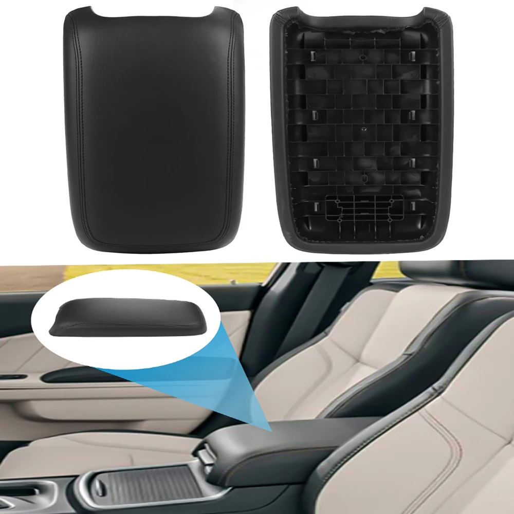 Car Armrest Pad Cover For Dodge Charger 2011-2021 Center Console Cup Holder Storage Box Pad For Chrysler 300 15-21 1VT06DX9AI