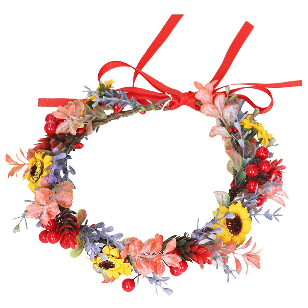 

Christmas Headband Floral Hairband Lightweight Comfortable Women Girls Party Accessories Birthday Theme Wedding Holiday Carnival