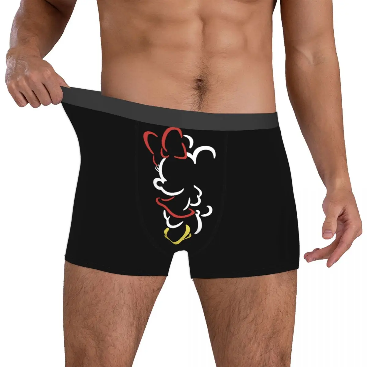 Men's Boxer Briefs Minnie Mouse Cartoon Cute Shorts Boxers Comfortable Underpants Manga Anime Cool