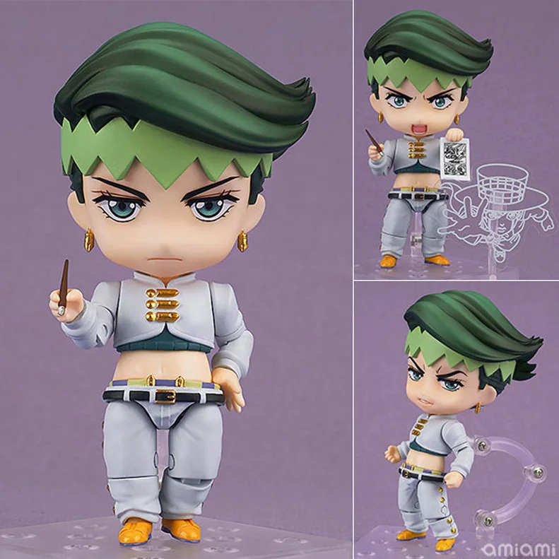 10cm JOJOs Bizarre Adventure #1256 Action Figure Toys Rohan Kishibe  PVC  Dolls For Kid Christmas Birthday Gift