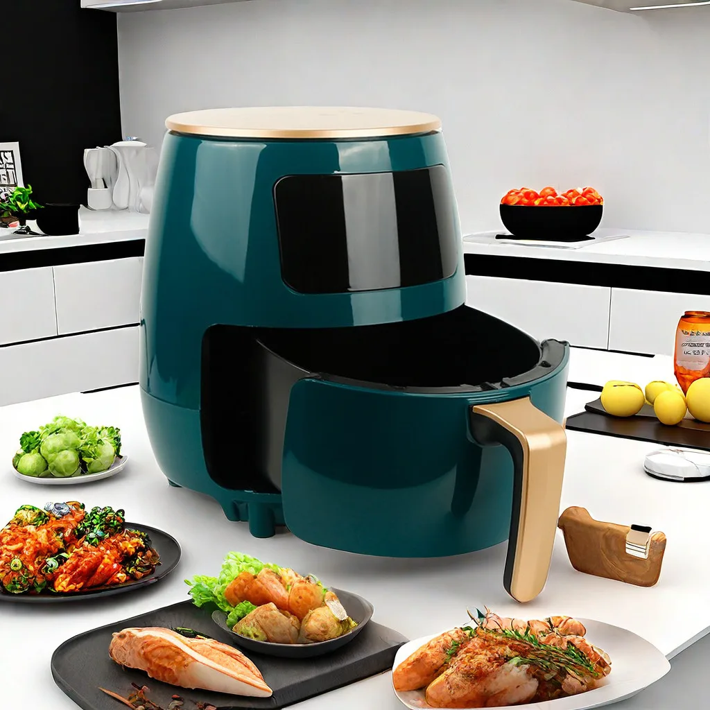 OEM customize hot best selling steam smart Large capacity touch screen Air Fryer 6L Intelligent air fryer oven