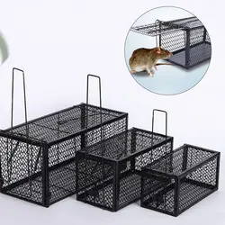 Self-locking Trap Catcher Mouse Rat Bait Mice Live Box Mice Trap Cage Household Mouse Catcher Animal Control Hamster Iron Cage