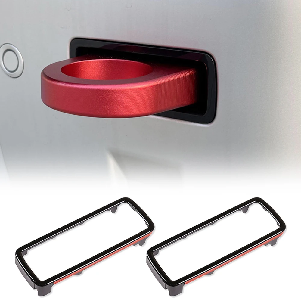 Dream Car For Defender 2020 2021 Metal Red Tow Hook 2Pcs Rear Trailer Hook Cover