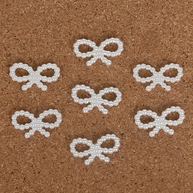 The bow knot, an ivory-white hair ring decoration, is suitable for homemade wedding hair accessories,homemade hair clips jewelry