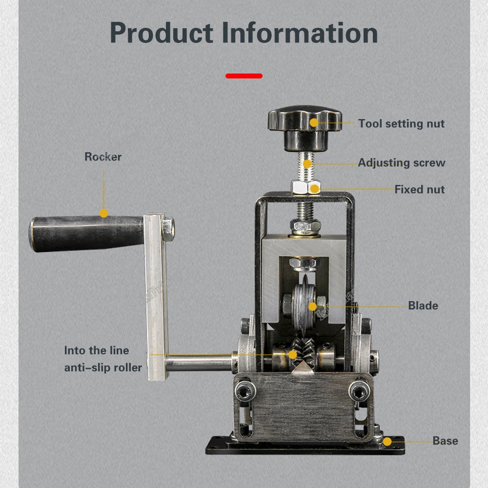 Imagem -03 - Máquina de Decapagem de Fio Manual Portátil Alicate de Fio Ferramenta de Decapagem de Cabo Sucata de Cobre Crank Stripper