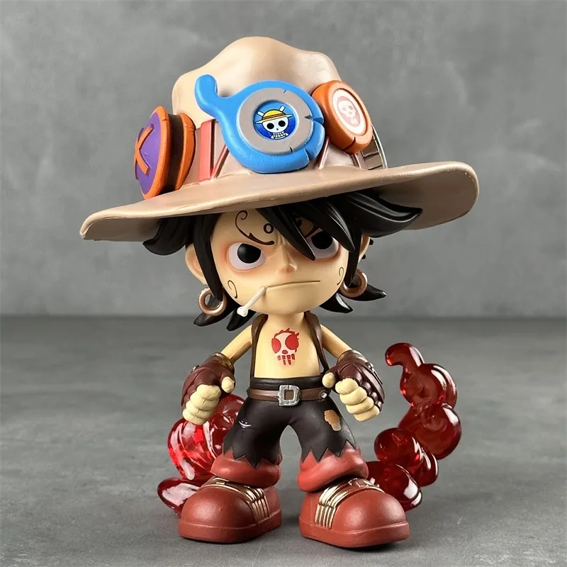 

Q Version Ace Cowboy Anime Action Figure Collectible Toy Display Item for Fans And Children