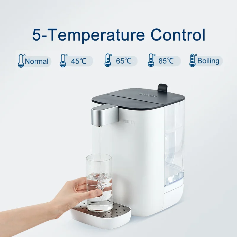 BRITA TRIO Instant Hot Purified Water Machine 5 Temp Control UV Sterilizer MicroFlow Tap Water Filter Replace