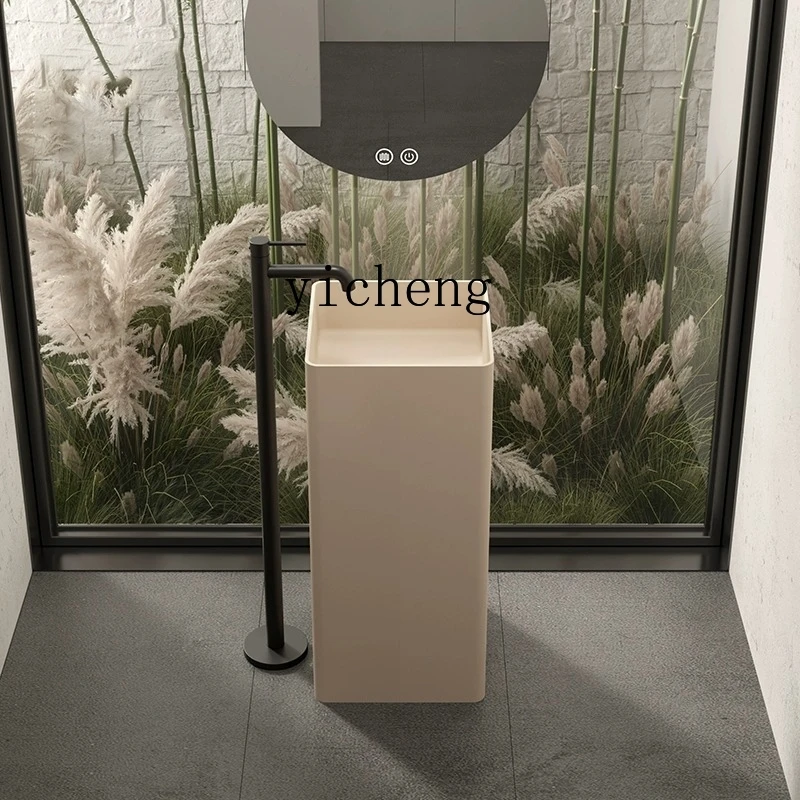 Zz الحجر الاصطناعي فندق B & B حوض غسيل منزلي حوض غسيل عمود أرضي متكامل