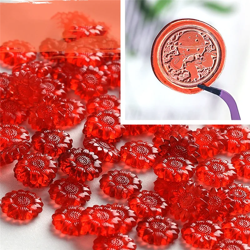 A59E-Sunflower полупрозрачный лак из частиц воска DIY свадебное приглашение ручной учет поздравительная открытка материал для украшения