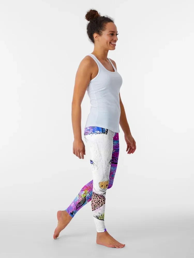 Watercolor Husky Leggings push up fitness Women sportwear Pants sport Womens Leggings