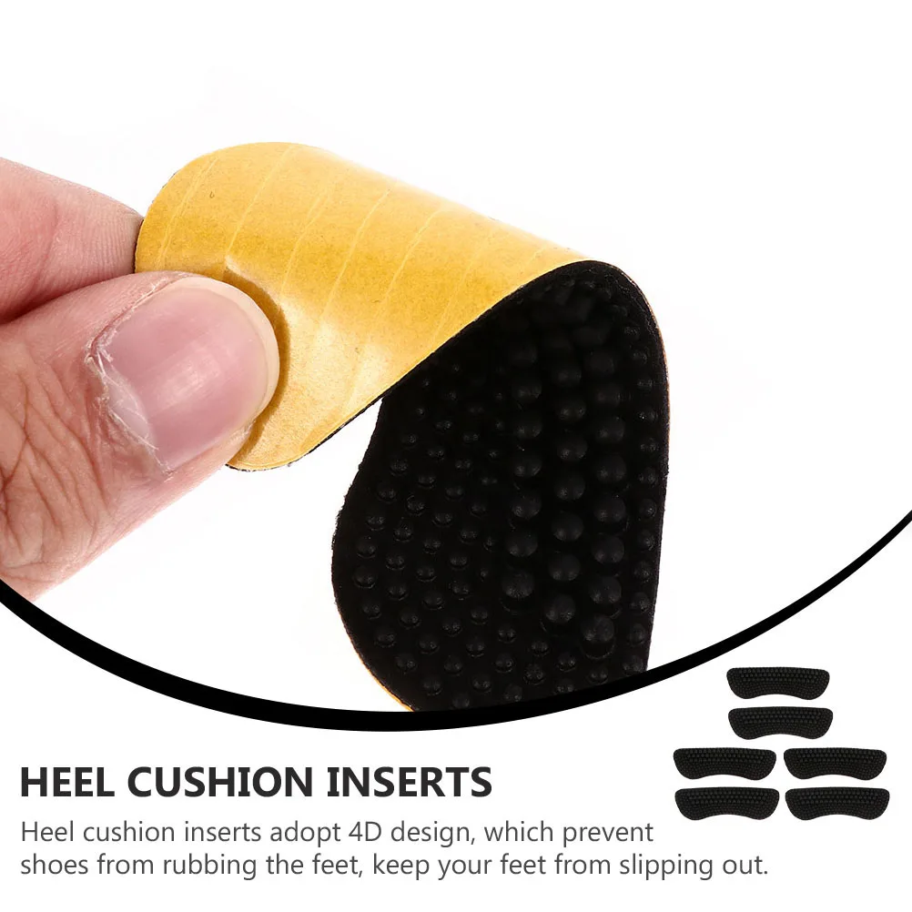 

3 Pairs Heel Stickers Cushion Liners Protectors for Feet Pads Shoe High Foot Silica Gel Inserts Women Miss