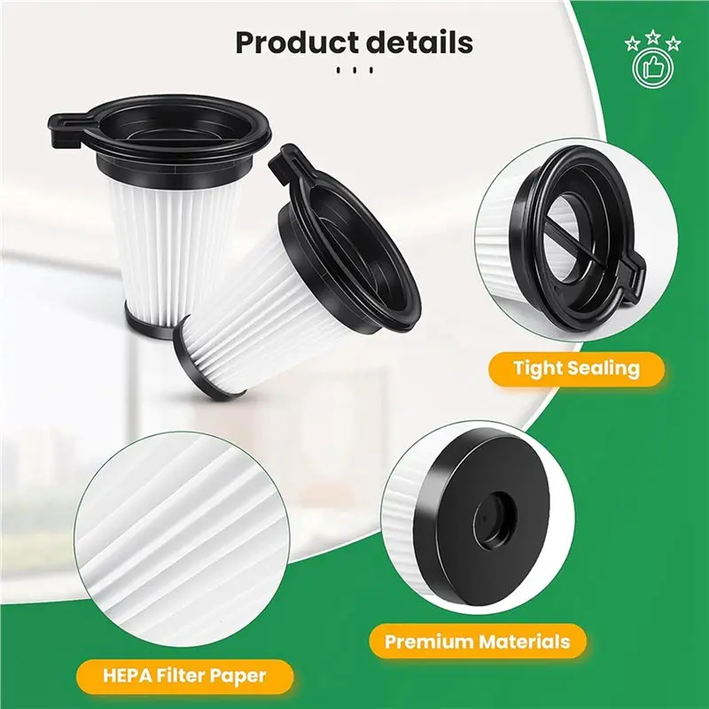 AT02-8 Pcs Replacement Filters For Wyze Cordless Vacuum Cleaner, Removable And Washable Filter Accessories Set