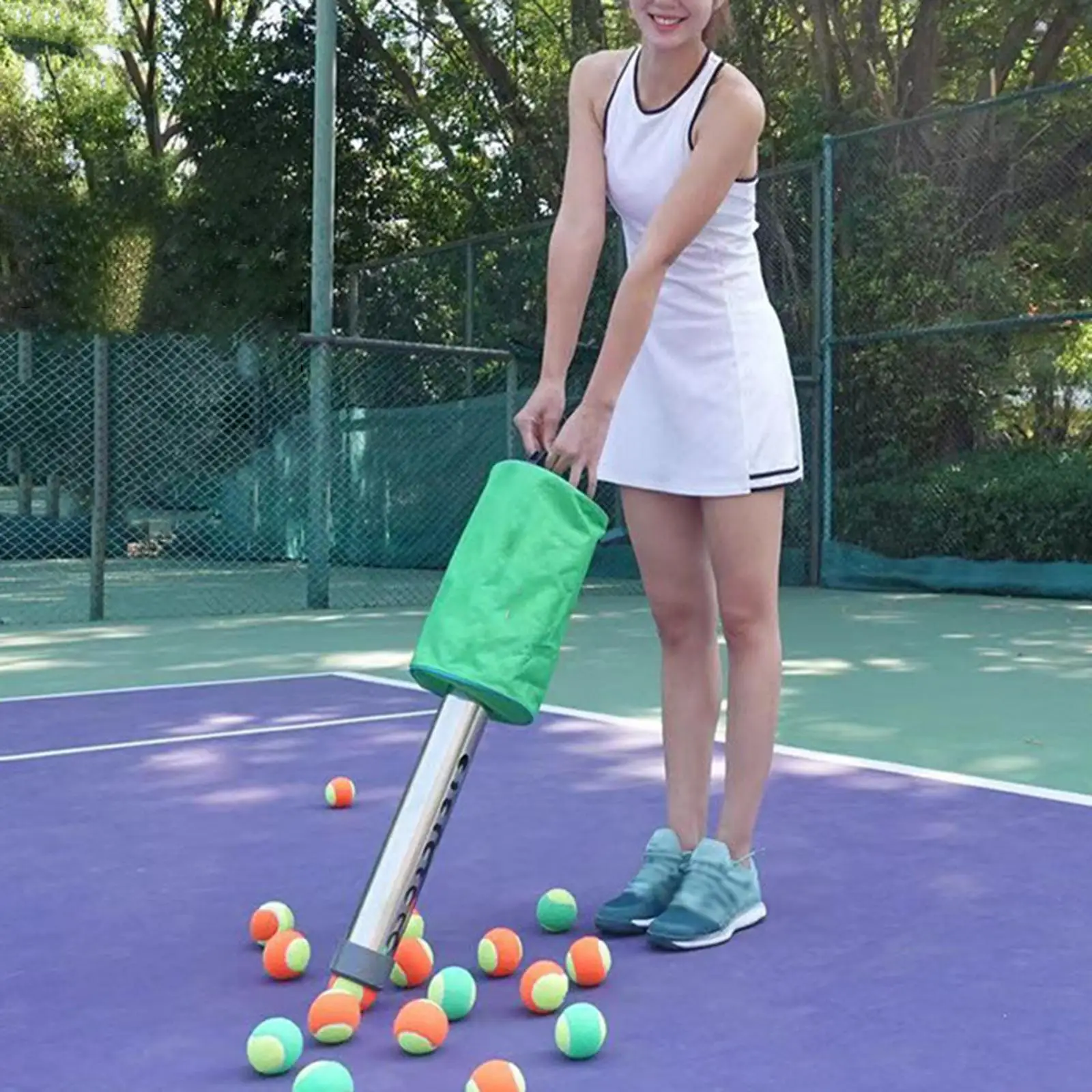 

Tennis Ball Retriever Tube Lightweight Portable Equipment Storage Container