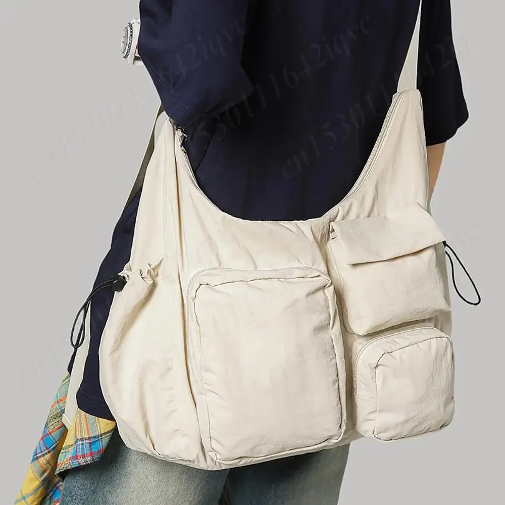 

Canvas Harajuku Crossbody Bags For Men Women Hip-pop Messenger Bag Satchel Large Shoulder Bags Travel Camping Man Rucksack Bags