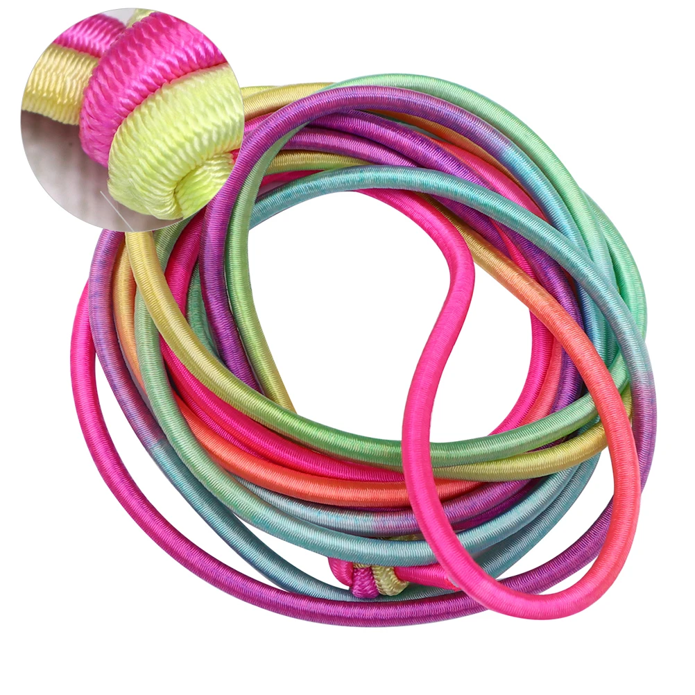 

Colorful Jumping Rope Elastic Band Toys Nostalgia Skipping for Girl Child Kids Sports
