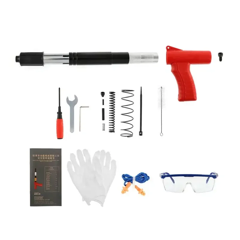 Steel Nails Guns Rivet Tool Brick wall Anchor Wire Slotting Device Decoration Rivet Gun Home Wall Fastener Set Power Tools