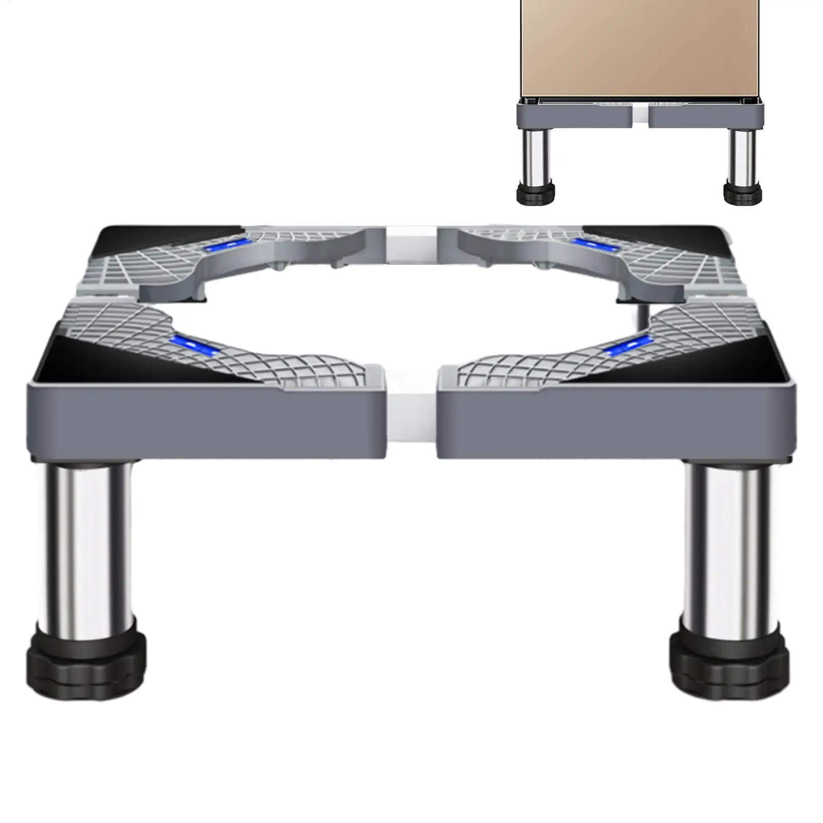 Pedestal for Washer and Dryer Universal Stainless Steel Dryer Stand Universal rack with elevated bracket refrigerator rack ﻿