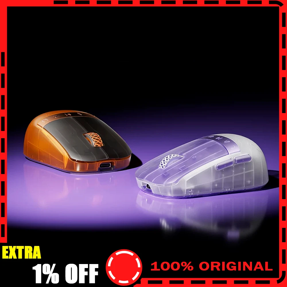 LAMZU Orcus Mouse Dual Mode Wireless Gaming Mouse 8000Hz Polling Rate PAW NEXT1 Sensor Nordic 54H20 Finger Grip Mice