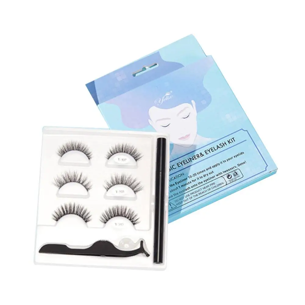 Magnetische Wimpern hand gefertigte Make-up-Werkzeuge mühelos innovative wieder verwendbare 3D-Nerzwimpern für den Alltag Make-up l j1e1