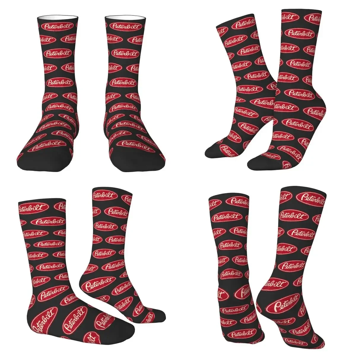 

Peterbilt Truck Racing Vintage Socks Harajuku Super Soft Stockings All Season Long Socks for Man Woman Valentine's Day Gifts