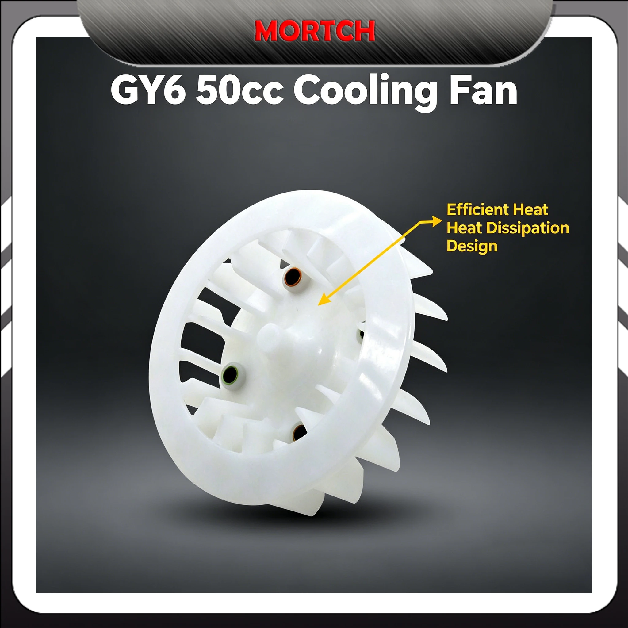 

50-4073 Engine Cooling Fan Compatible With GY6 50CC 139QMB Motor Chinese Scooter Moped Replacement Parts