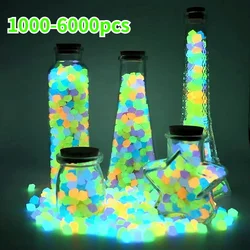 1000/3000/5000pcs Garden Decoration Pebbles Luminous Stone Glow In Dark Decorative Pebbles Outdoor Fish Tank Aquarium Decoration