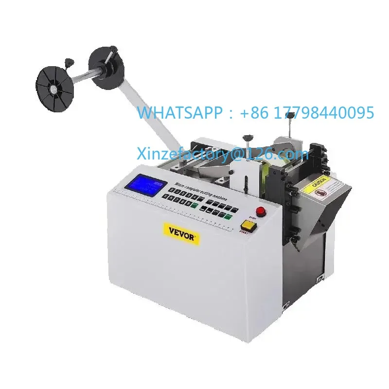 

Customizable SucceBuy Auto Heat Shrink Tube Cutting Machine 350W Micro-Computer Control Cable Pipe Die Cutter PVC Tape Belt Cold