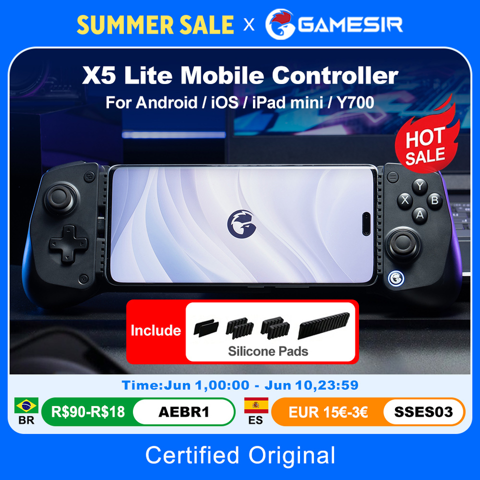 GameSir X5 Lite Mobile Gaming Controller Phone Gamepads for iPhone 16 15 Series IOS iPad Mini Y700 Android Tablet Controle 