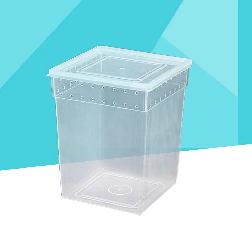 

Transparent Reptile Box Lightweight Ventilated Breeding Container for Transport Storage Temporary Quarantine Case for Spider