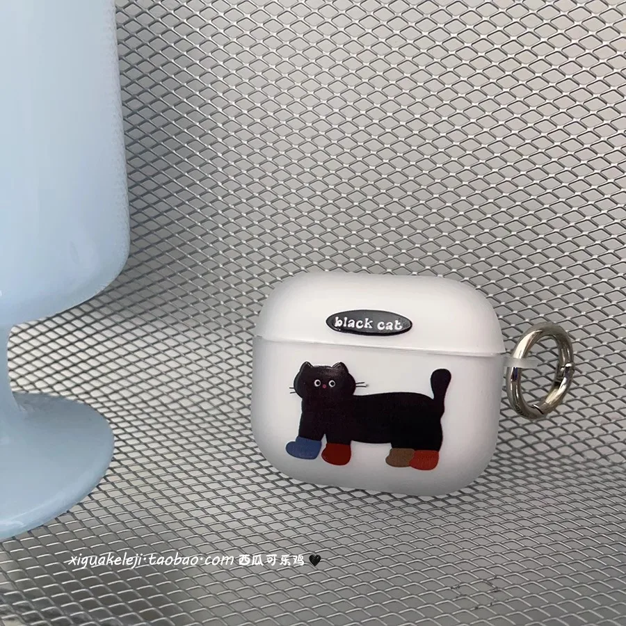 

For AirPods 4 2024 Cats Cute interesting Earphone Case for AirPods 3 2 1 Soft Clear Silcone Covers for AirPods Pro 2 Cover
