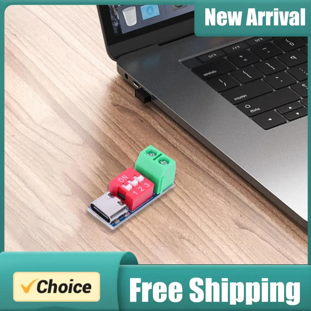 

Модуль платы управления PD (PD Trigger Board Module) 5-20В, регулируемый, для тестирования зарядки, высокоскоростной USB Type-C, разъем для подключения питания, аксессуары для источников питания