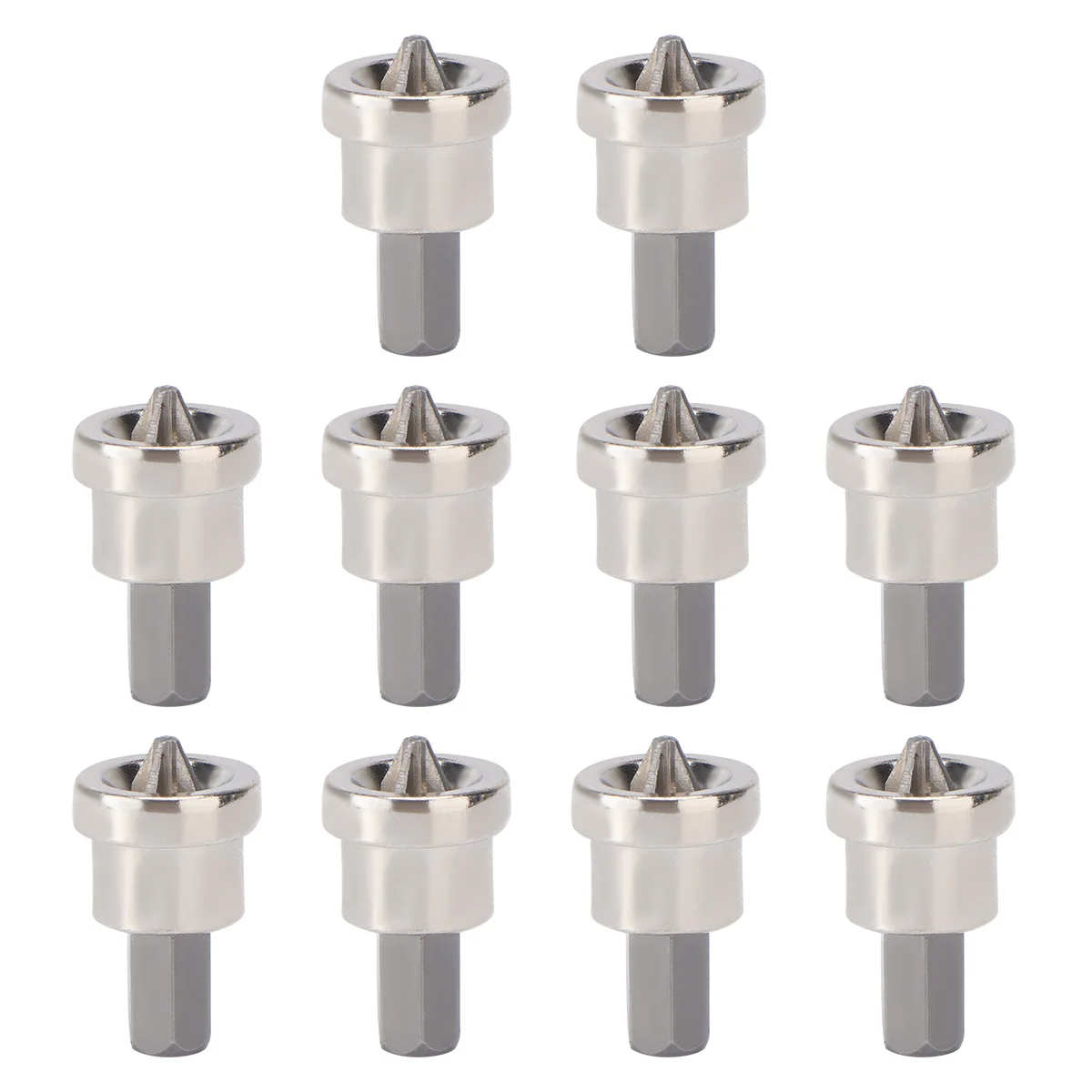 

10Pcs Ph2 Hex Drywall Bits Locating Depth Stop Durable Steel Plasterboard Screws Screwdriver Drilling Bits Plasterboard Screws