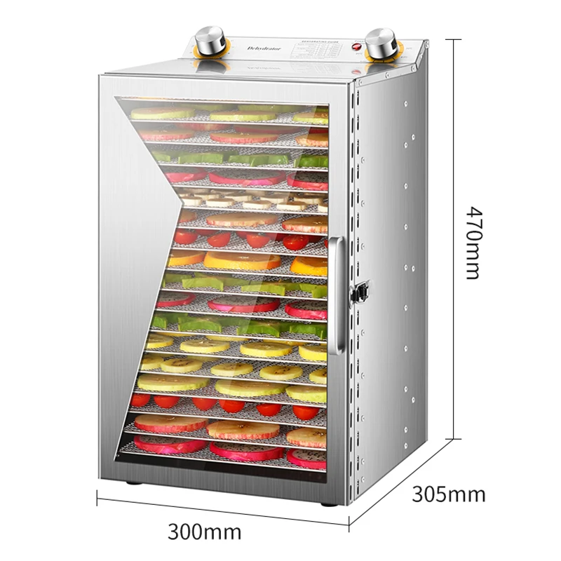 18 Layer Dry Fruit Machine Warm Drying Air Drying Machine Food Vegetable Meat Dehydration Small Multi-functional AB01