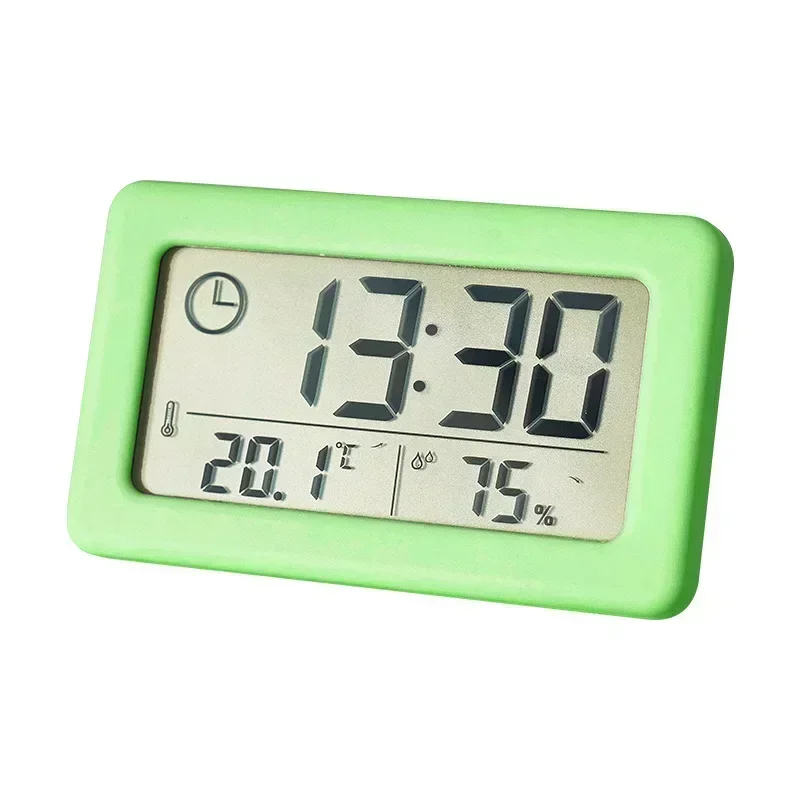 Digital Alarm Clock Hygrometer Electronic By Portable Temperature and Humidity Battery Mini Electronics Household Use Wall Table gallery 1