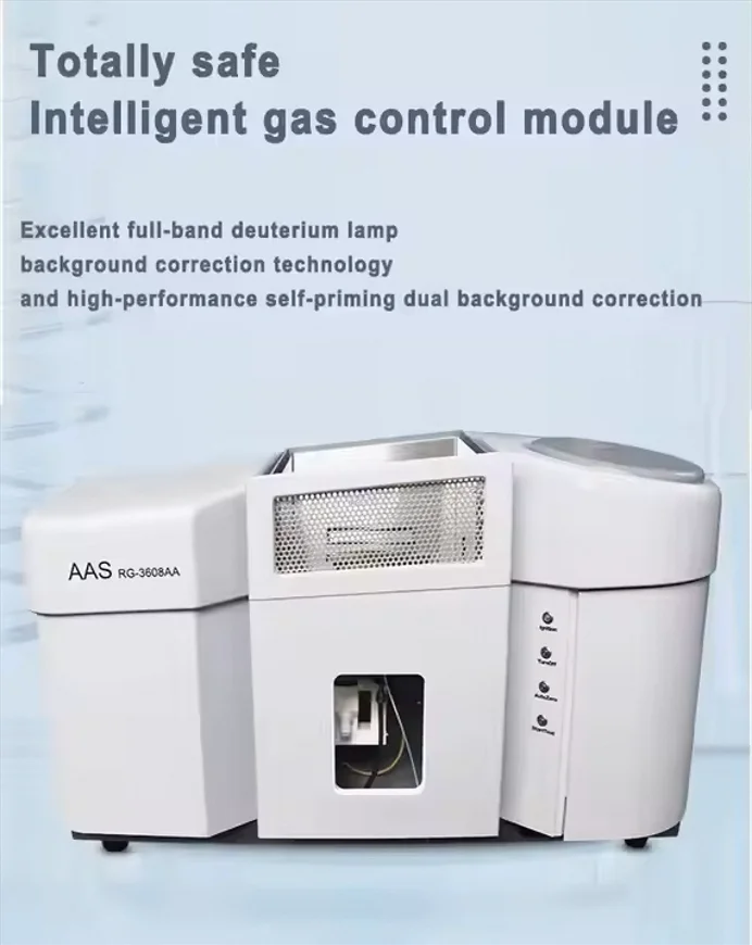RG-3608AA مقياس الطيف الضوئي الامتصاص الذري لهب محلل عالي الحساسية لاختبار المختبر الكيميائي البيئي