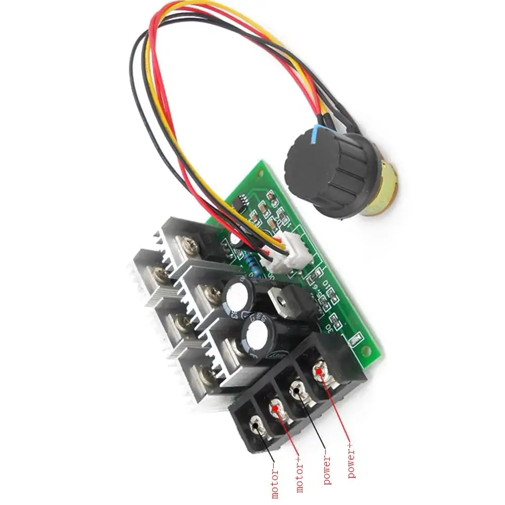 PWM DC Motor Speed Regulator DC 9-55V 40A Motor Speed Controller 2000W High Power Linear Speed Control Module 9V 12V 24V 36V 48V