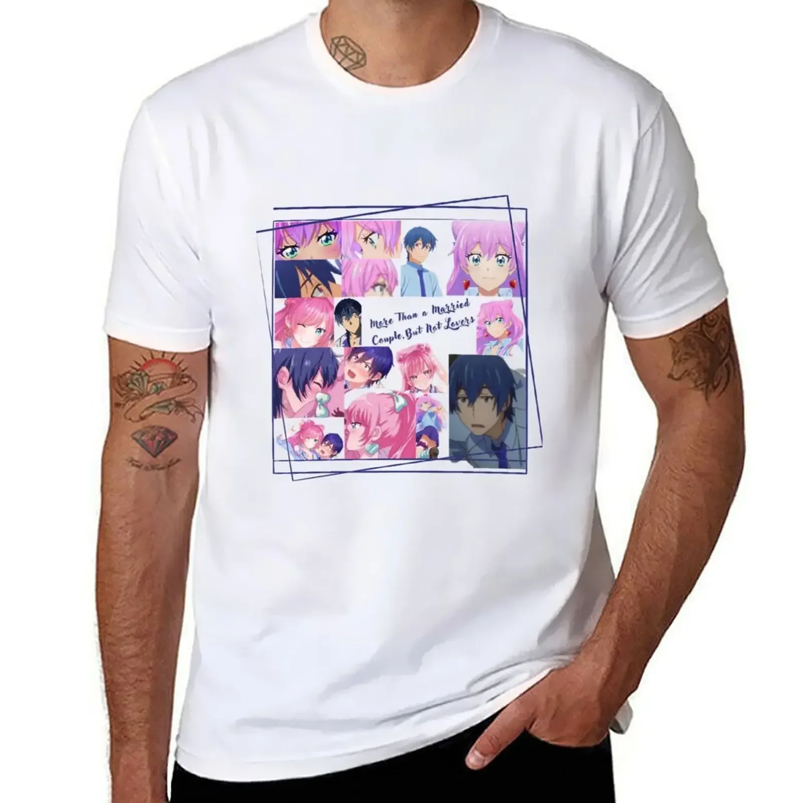 Akari Watanabe and Jiro Yakuin Long T-shirt Aesthetic clothing anime blanks tops oversized t shirts for men 2024 heavyweight hot