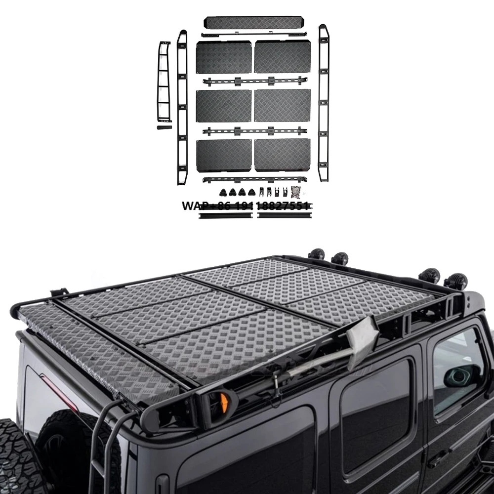 2025y W465 Luggage Rack with Ladder G500 G63 G450D Universal Roof Rack Baggage Holder Easy Installation Auto Parts Car Accessory