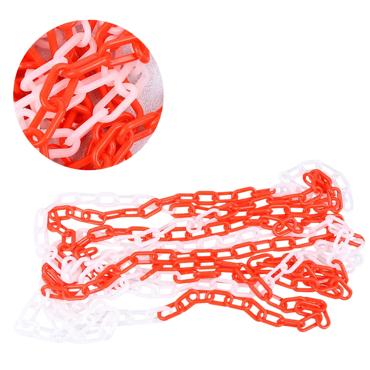 Chain Secure Link Cone Chains Kunststoffkette Sicherheit Belt Safety Hanging Red