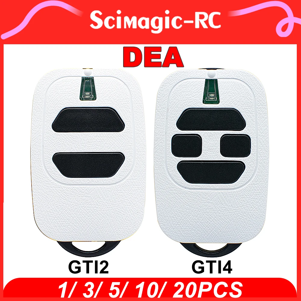 1~20PCS DEA GTI2 GTI4 Garage Door Remote Control For 433 MHz DEA GT2 GT4,MIO TR2 TR4 Rolling Code DEA MIO TD2 TD4 Fixed Code