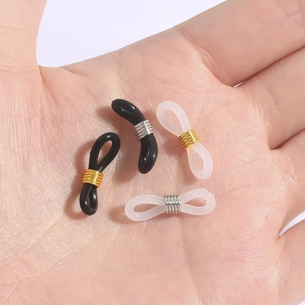 20pcs Glasses Chain Non Slip Rubber Ring Multicolor DIY Craft Charms Bracelets Necklaces Bags Phone Lanyards Making Supplies