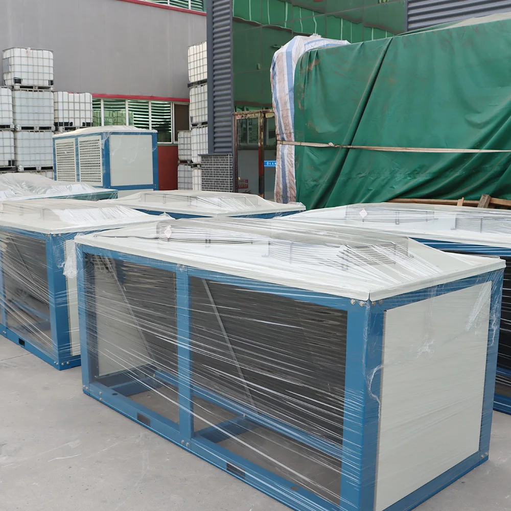 مكثف عالي الكفاءة على شكل حرف V - مكثف تبريد صناعي لتبريد الطعام ولحم البقر ولحم الخنزير