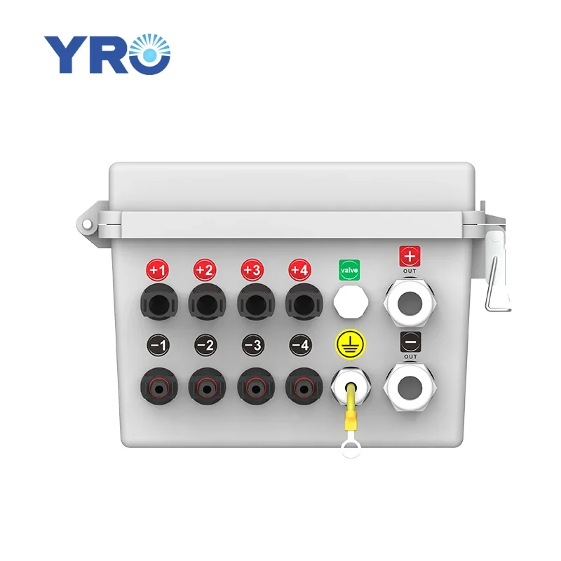 YRO IP65 مقاوم للماء 4 سلسلة تيار مستمر 550 فولت صندوق الموحد الكهربائي الكهروضوئي للنظام الشمسي الطاقة الخضراء حسب الطلب #3