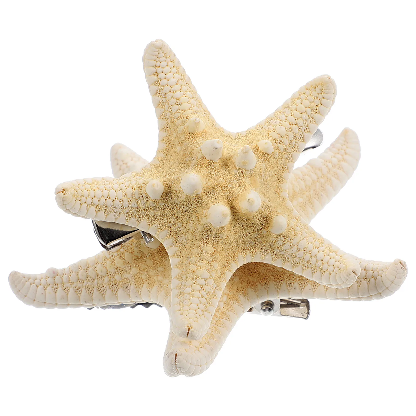 

2pcs Five-Pointed Sea Star Hair Clip Elegant Beach Hairpin Handmade Decorative Hair Accessories For Women Girls 5-10Cm Bridal