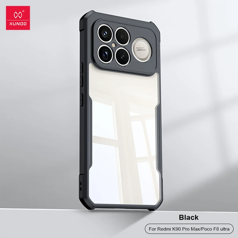 Für Xiaomi POCO F8 Ultra F8 Pro Hülle XUNDD Airbags Stoßfestes Lasermuster PC + TPU Kameraschutzhülle für Poco F8 Pro