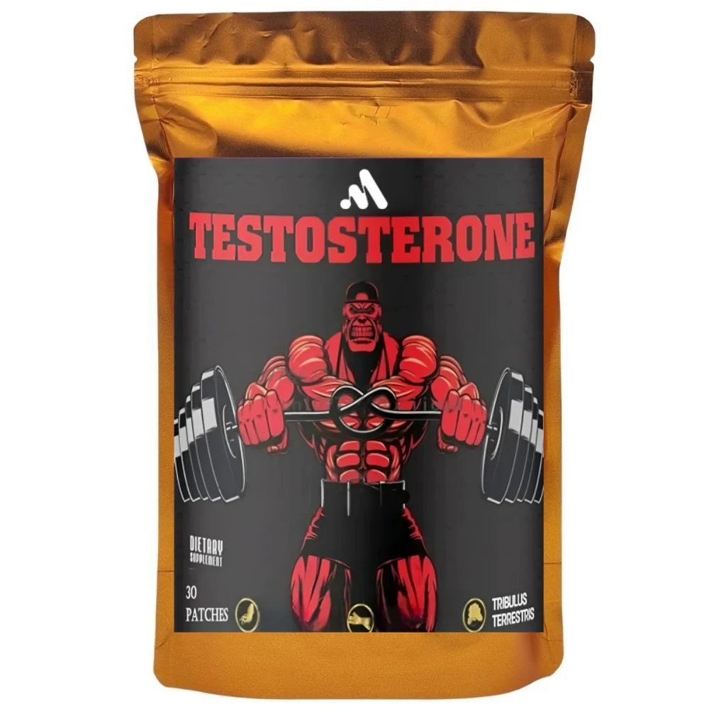 30 Patches Testosterone Supplement for Men Muscle Building Fast Acting Testo Extreme - Improve Muscle Strength & Growth